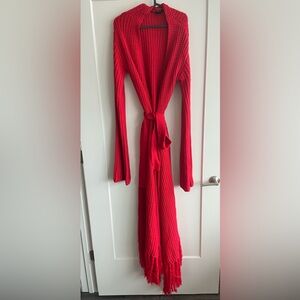 Hanifa knit cardigan dress